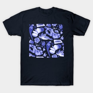 You Got the Blue Hawaiian Woodcut Pattern! T-Shirt